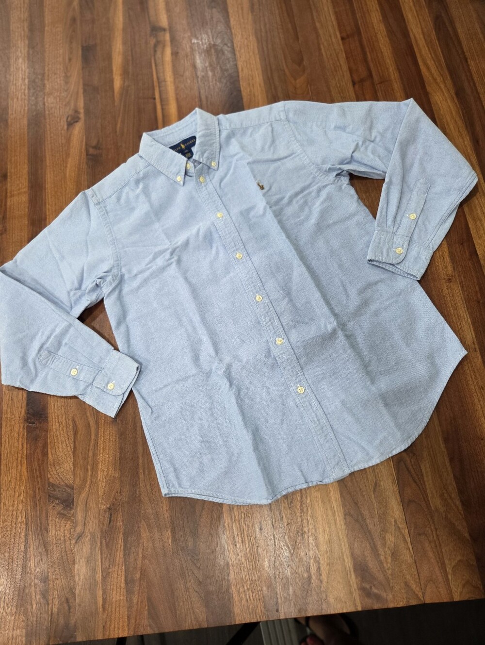 Polo by Ralph Lauren Light Blue Long-Sleeve Button-Down Shirt Boys Size 20
